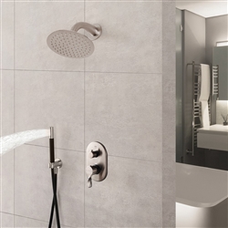 Brush Nickel Shower Fixture
